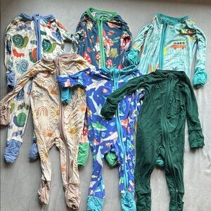 BUNDLE- Little Sleepies 0-3 months bamboo two way zippies- gender neutral